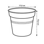 green basics pot de culture 17cm leaf green